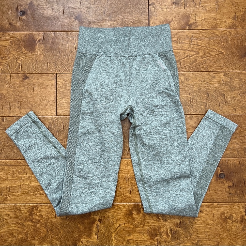 Gymshark Vital Seamless Khaki Marl Leggings